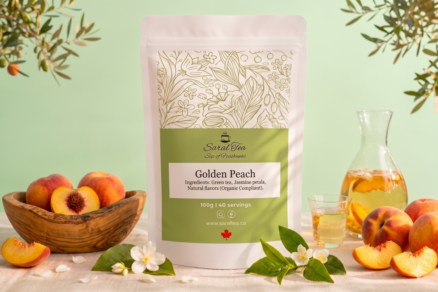 Green Tea - Golden Peach