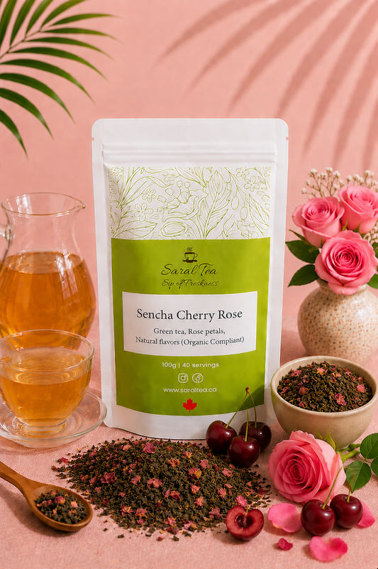 Green Tea - Sencha Cherry Rose