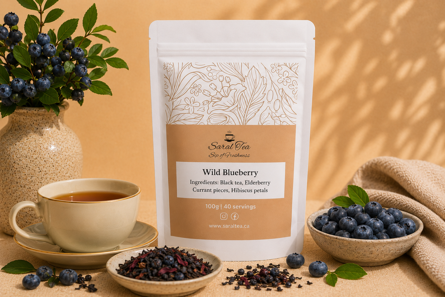 Black Tea - Wild Blueberry